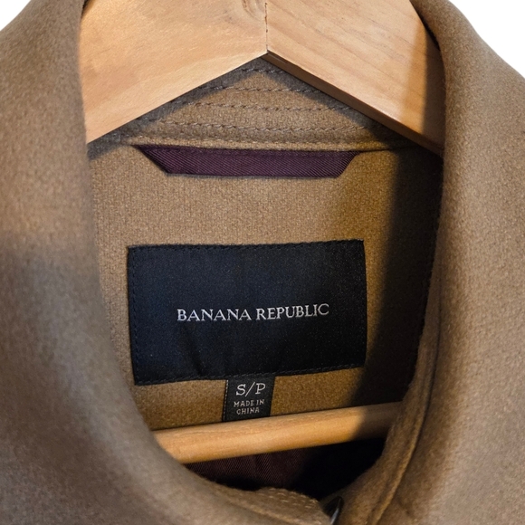 Banana Republic Italian Wool Camel Coat | Emmetex Fabric | Double Breasted Tailo - Picture 3 of 11